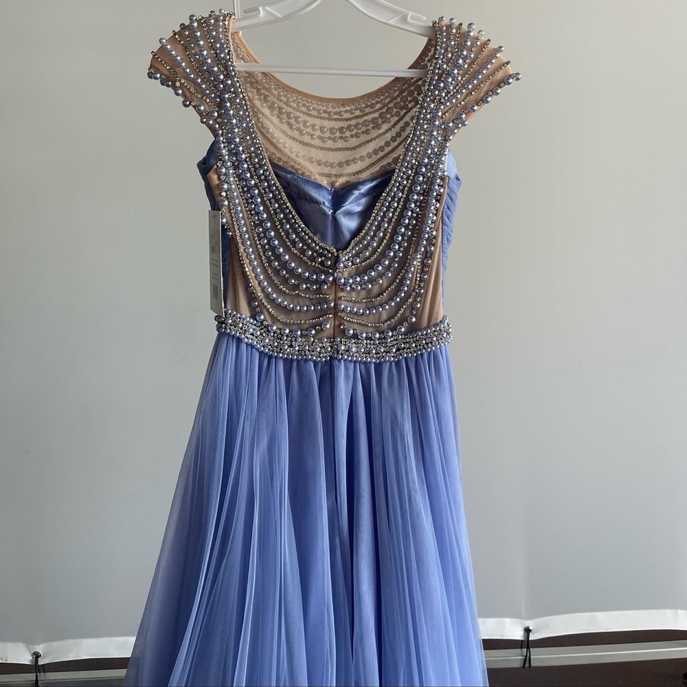 NWT Sherri Hill periwinkle gown - Picture 8 of 11